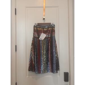 5 Progress Sequin A Line Skirt Multicolor NWT Small